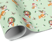 クリスマスコギス ラッピングペーパー (ロールコーナー)