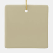 クリスマスコケッツレッドグリーンボウクリスマスシーズンガール セラミックオーナメント (裏面)