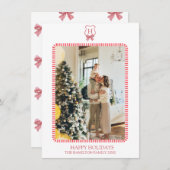 クリスマスコケットクレスト写真グランドミレニアル シーズンカード (正面/裏面)