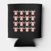 クリスマスコケットハイランドカウウェスタンクリスマス 缶クーラー (正面)