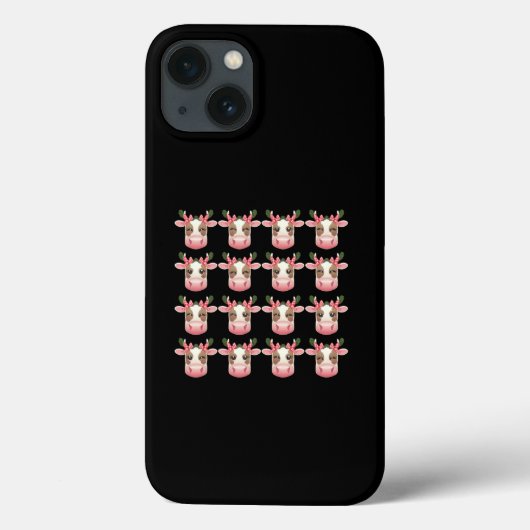 クリスマスコケットハイランドカウウエスタンXmas Case-Mate iPhoneケース (裏面)