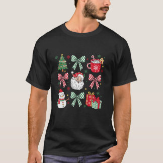 クリスマスコケットボウサンタメリークリスマスビベス Tシャツ