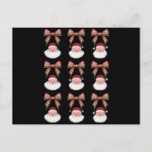 クリスマスコケットボウサンタヴィンテージクリスマスレトロ シーズンポストカード (正面)