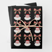 クリスマスコケットボウサンタヴィンテージクリスマスレトロ ラッピングペーパーシート (インサイチュ)