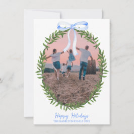 クリスマスコケットリースフォトグランミレニアル シーズンカード