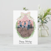 クリスマスコケットリースフォトグランミレニアル シーズンカード (スタンド正面)