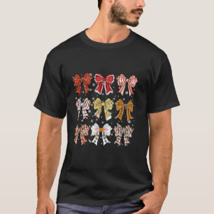 クリスマスコケット弓コレクションマッチングクリスマスpa tシャツ