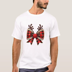 クリスマスコケット弓 Tシャツ