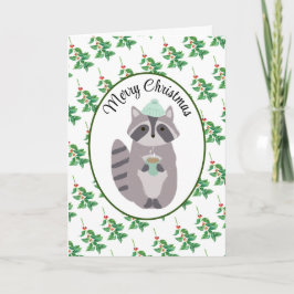 クリスマスココアを飲むための折りたたみ式グリーティングカード カード