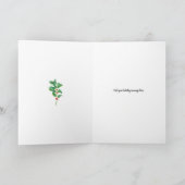 クリスマスココアを飲む フォールディンググリーティングカード カード (内部)