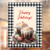 クリスマスココアカスタマイズ可能 ウィンドウサイン (シート2)