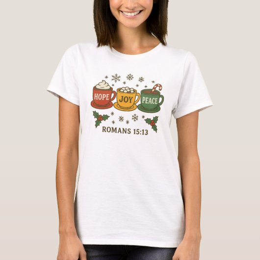 クリスマスココアカップ Tシャツ (正面)