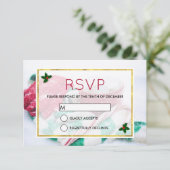 クリスマスココアキャンディケーンのマフラーと手袋の出欠確認 招待状 (スタンド正面)