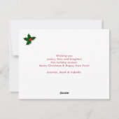 クリスマスココア |キャンディーケーン |スカーフ&ミッツ シーズンカード (裏面)