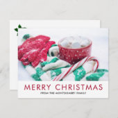 クリスマスココア |キャンディーケーン |スカーフ&ミッツ シーズンカード (正面/裏面)