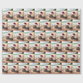 クリスマスココナッツオンアビーチ ラッピングペーパー (フラット)