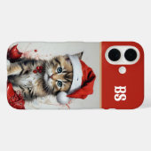 クリスマスコスチュームの可愛い猫たち - ホリデーな雰囲気 Case-Mate iPhoneケース (裏面 (横))