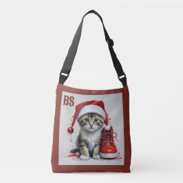 クリスマスコスチュームの可愛い猫たち - ホリデー・ビブス クロスボディバッグ
