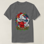 クリスマスコスチュームクリスマスPJサンタハットユニコーン Tシャツ (デザイン正面)