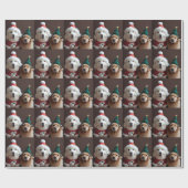 クリスマスコスチューム2頭 ラッピングペーパー (フラット)