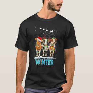 クリスマスコスチューム 牛 サンタ帽 ファミリーパジャマ Tシャツ