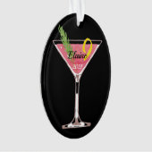 クリスマスコスモポリタンカクテパーソナライズされたルオルナム オーナメント (正面)