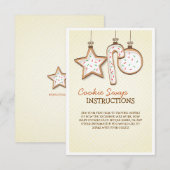 クリスマスコッキーの交換用説明カード (正面/裏面)