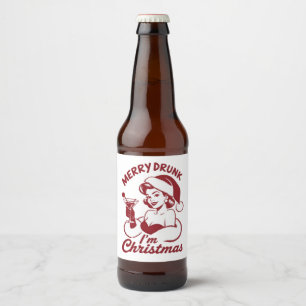 クリスマスコックテイルで酔っ払ってます 気の利いたドリンク ビールラベル
