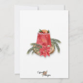 クリスマスコックテールパーティの招待状 招待状 (裏面)