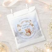 クリスマスコットンフラワーリースかわいいリス フェイバーバッグ (クリップ留めされた状態)