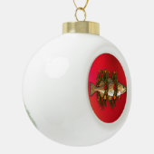 クリスマスコッドセラミックボールオーナメント セラミックボールオーナメント (左)