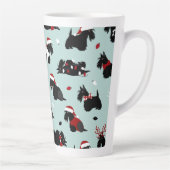 クリスマスコティッシュテリアブルー カフェラテマグ (右)