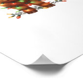 クリスマスコティッシュハイランドクラシックカウシャツTシャツ ポスター (角)