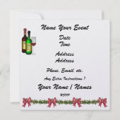 クリスマスコテージの窓からの招待 -SRF- 招待状 (裏面)