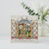 クリスマスコテージの窓からの招待 -SRF- 招待状 (スタンド正面)