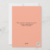 クリスマスコテージアートホリデーフラットカード シーズンカード (裏面)