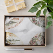 クリスマスコテージラウンド 薄葉紙 (ギフト)