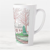 クリスマスコテージラージラテマグ カフェラテマグ (右)