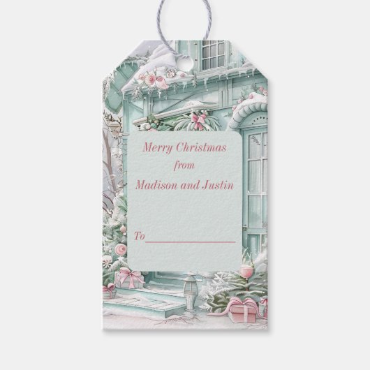 クリスマスコテージ ギフトタグ (正面)