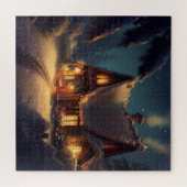 クリスマスコテージ(4) ジグソーパズル (横)