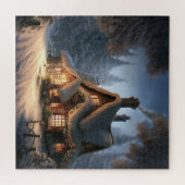 クリスマスコテージ(5) ジグソーパズル (横)