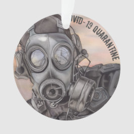 クリスマスコビデのパンデミックの仮面プレッパー オーナメント