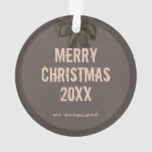 クリスマスコビディパンデミック仮面プレッパーオーナメント オーナメント (裏面)