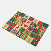 クリスマスコラージドアマット ドアマット (アングル)