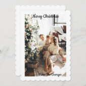 クリスマスコラージュグリーティングカード 招待状 (正面/裏面)