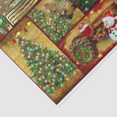 クリスマスコラージュ霜の降りたホースGMCトラックトラクター 薄葉紙 (詳細)