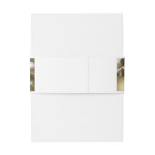 クリスマスコラージュ黒白と金ゴールド 招待状ベリーバンド (裏面例)