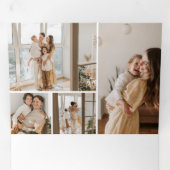 クリスマスコラージュ12枚の写真 三つ折りクリスマスカード (内部最初)