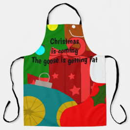 クリスマスコラージュ エプロン