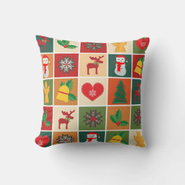 クリスマスコラージュ クッション